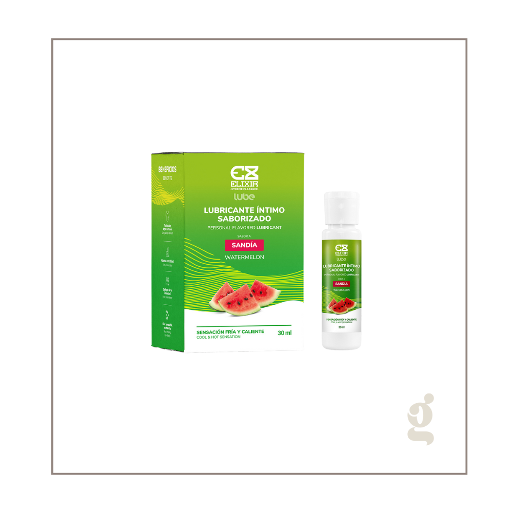 Lubricante Caliente - Frios  Saborizado  Elixir